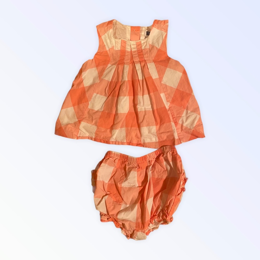 Janie and Jack red and white 2 piece set